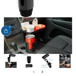 Cup holder with tray